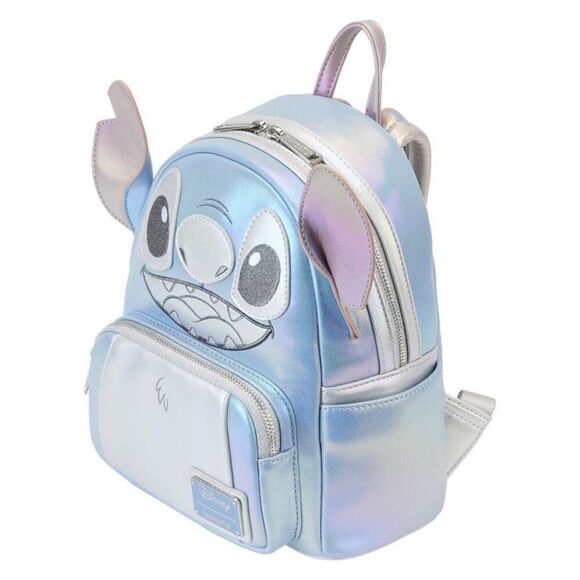 NEW Platinum Stitch Backpack & Wallet Set Limited Disney100 Loungefly NWT - Picture 5 of 14